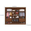 Guarda-roupa Casal Verona Plus 01 Porta Esp 100% MDF - Image 4