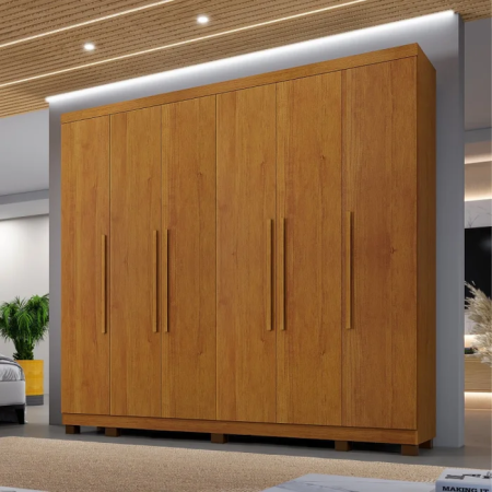 Guarda-roupa Casal 6 portas Atlanta 100% MDF