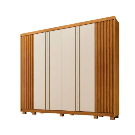 Guarda-roupa Arezzo Casal 6 portas ripado