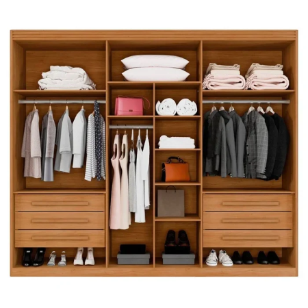 Guarda-roupa Casal 6 portas Cancun 100% MDF - Imagem 2