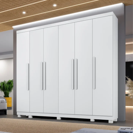 Guarda-roupa Casal 6 portas Atlanta 100% MDF - Imagem 4