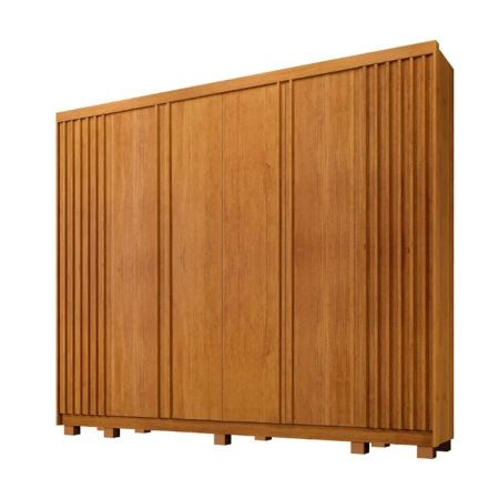 Guarda-roupa Arezzo Casal 6 portas ripado - Imagem 4