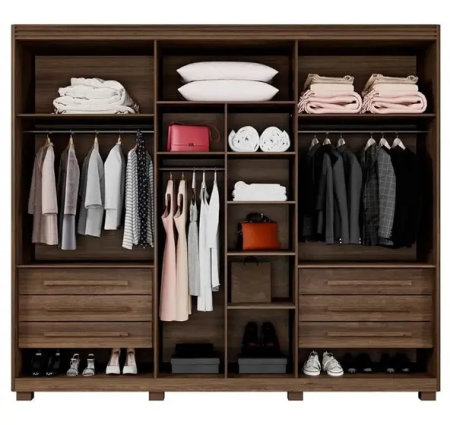 Guarda-roupa Casal 6 portas Cancun 100% MDF - Imagem 6